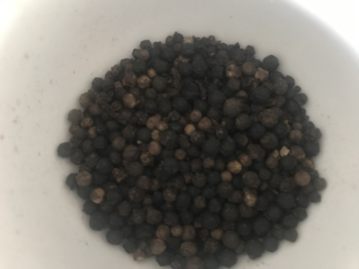 Penja black pepper shown loose in a company-supplied photograph